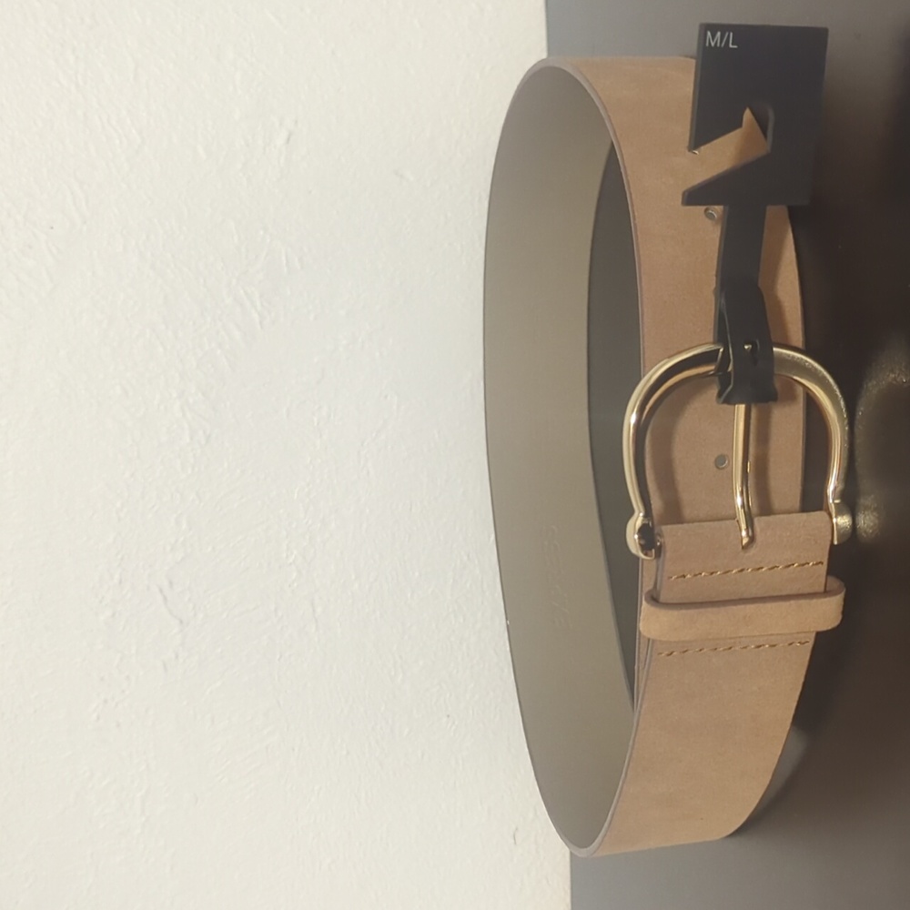 Tan Leather Women's Express Belt